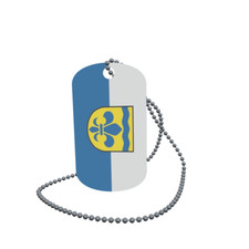 Dog Tag Flag Send Dog Tag Aluminium 30 x 50mm