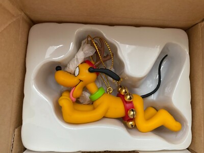 GROLIER DISNEY CHRISTBAUMSCHMUCK PLUTO HUND DEKO FIGUR MODELL