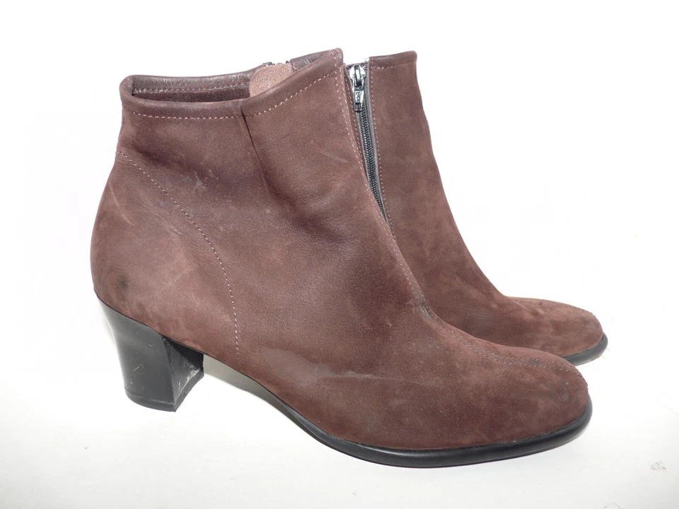 Botas bajas de cuero gamuza marrón ARCHE para mujer talla 7M de EE. UU. Foto 4 de 4