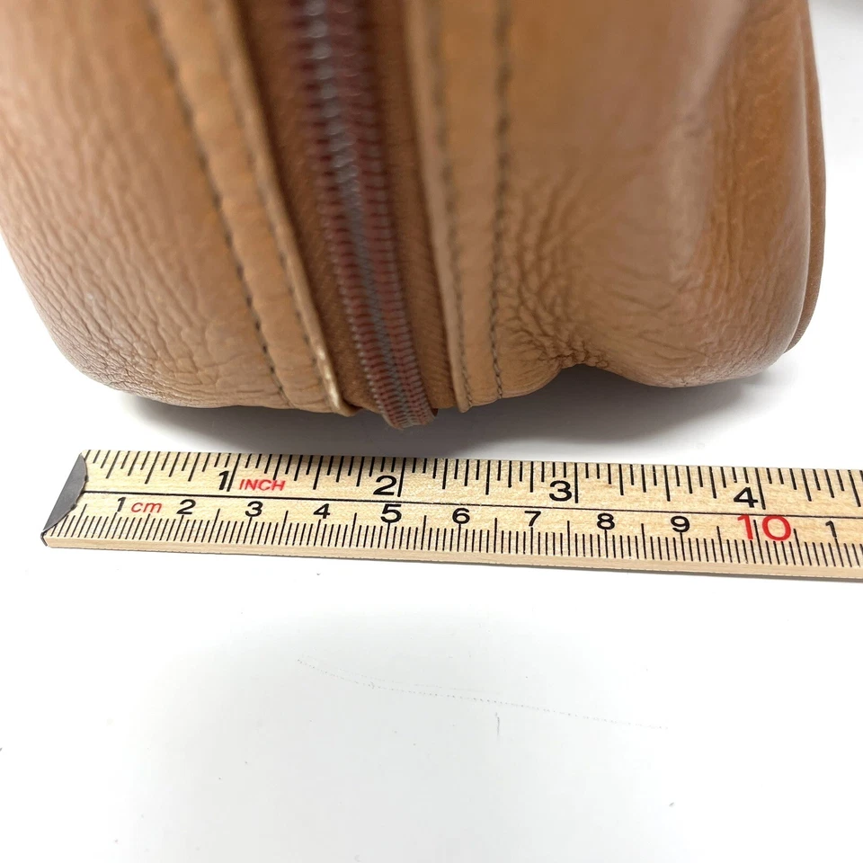 Bolsa de couro Le Donne mochila carteiro laptop marrom caramelo - Imagem 3 de 4