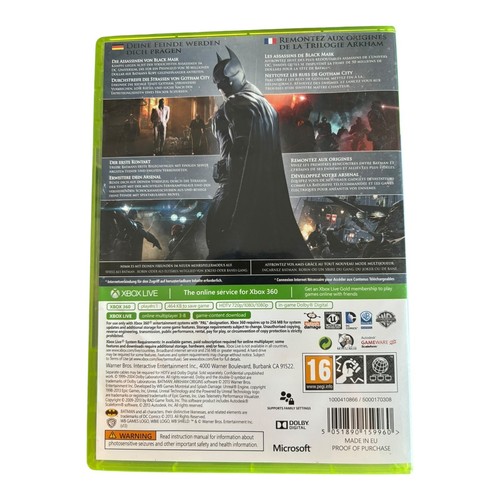 Batman Arkham Origins Microsoft Xbox 360 PAL - CIB - Imagen 2 de 4