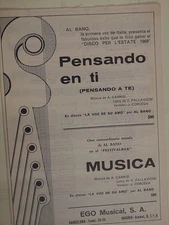 salon orchestra parts PENSANDO EN TI / MUSICA