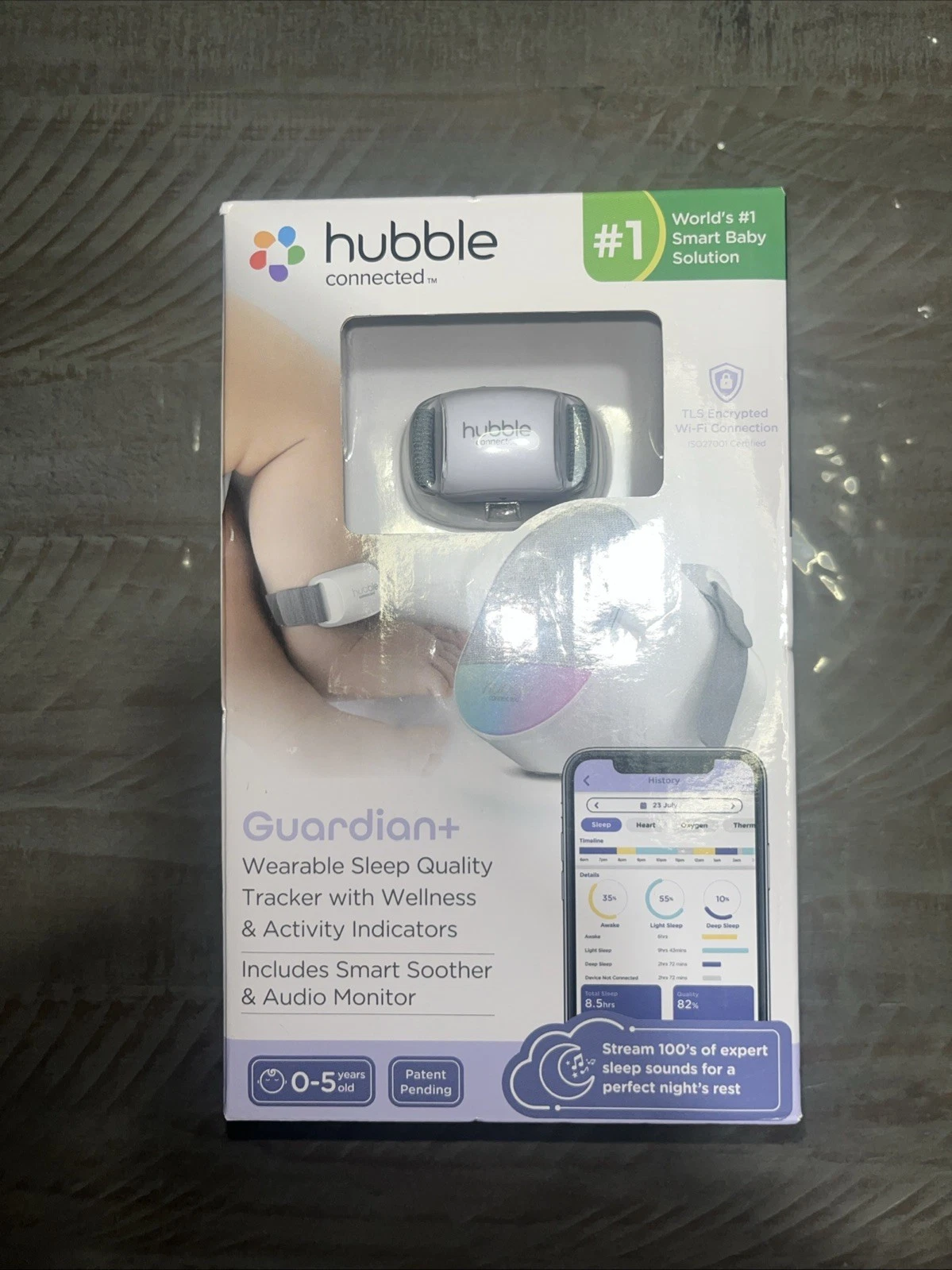 Hubble Connected Guardian+ Smart, Wireless, Wi-Fi Enabled Baby Monitor | Sealed