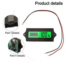 150mm Leads Battery Capacity Tester for Easy Connection to Lithium Batteries