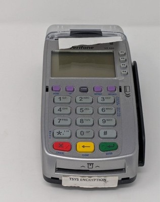 Verifone VX 520 Credit Card Terminal Silver Plastic Dial/Eth/CTLS NO PSU