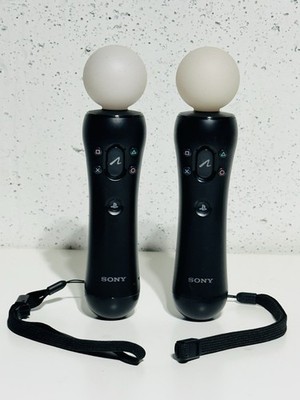 Sony PlayStation Move Motion Controller Black CECH-ZCM1U Set of 2