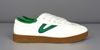 Tretorn Women's Nylite Canvas Original Sneakers White/Green Gum Sole, 7.5-NEW!