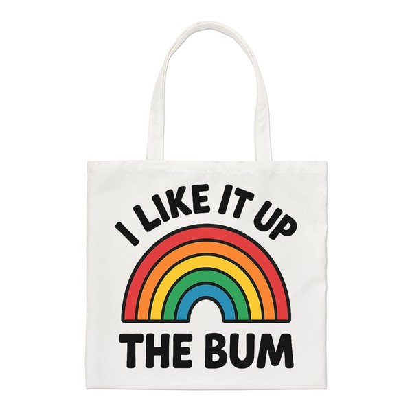 Ich Mag Es Bis Zum Po Regenbogen Regular Tragetasche Pride UnhöFlich Lustig Witz-image
