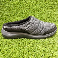 Kuru Draft 2 Womens Size 9.5 Gray Black Casual Comfort Slip-On Mule Slippers