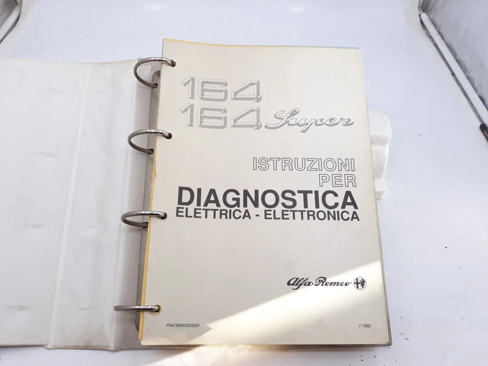 Manuale officina Alfa Romeo Alfa 164 e Super diagnosi elettrica elettronica Vol1 - Immagine 4 di 4