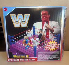 WWE ROYAL RUMBLE RETRO RING With BROTHER LOVE Retro Figure (Sealed -New)