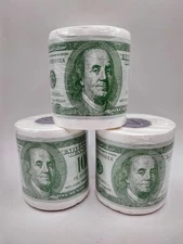  $100 One Hundred Dollar Bill Novelty Toilet Paper Roll | Funny Gag Gift Prank