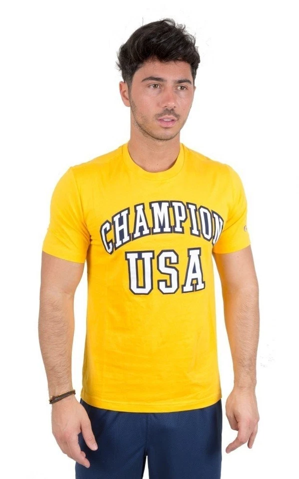 T-Shirt Tee Geschrieben USA Champion - Bild 1 von 1