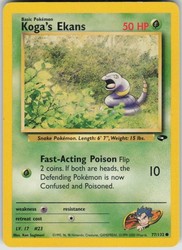 Koga's Ekans 77/132 Gym Challenge Unlimited Common