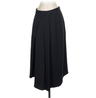 TIBI Vintage Black Midi Skirt Layered Size 4