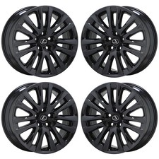 19 Lexus Ls460 Black Chrome Wheels Rims Factory Oem Set 74284 Exchange