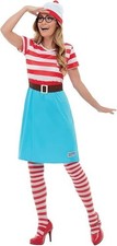 Ladies Licensed Where?s Wally Wenda Fancy Dress Costume Book Week
