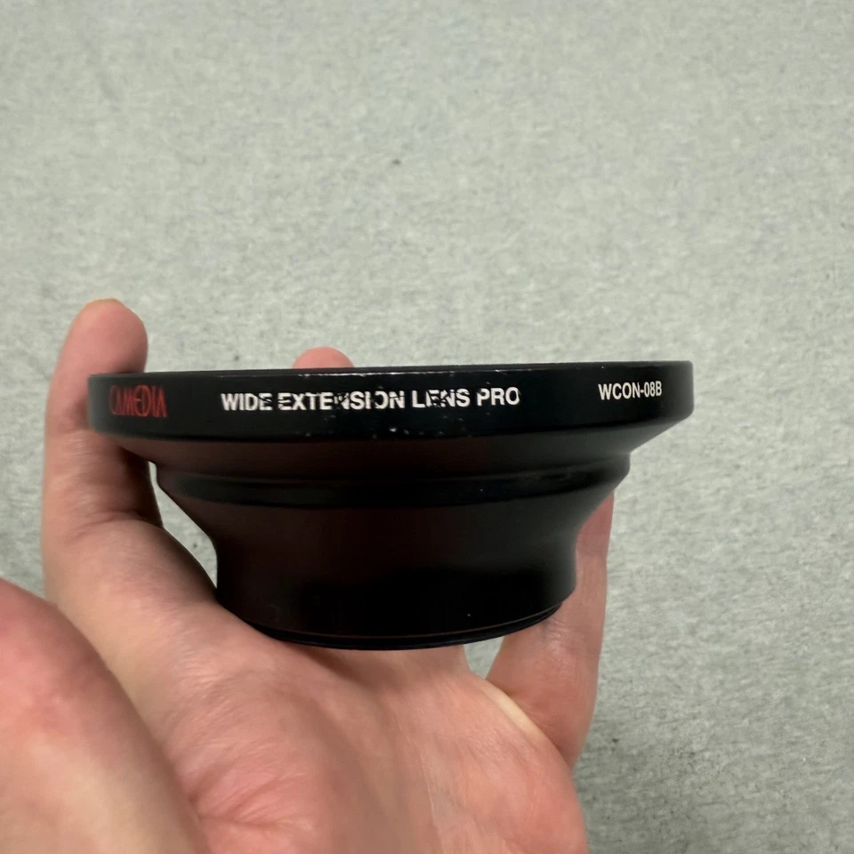 Lente de extensión ancha Olympus CAMEDIA Pro LENTE WCON-08B 62 MM/105 MM Hecha en JAPÓN Foto 3 de 3