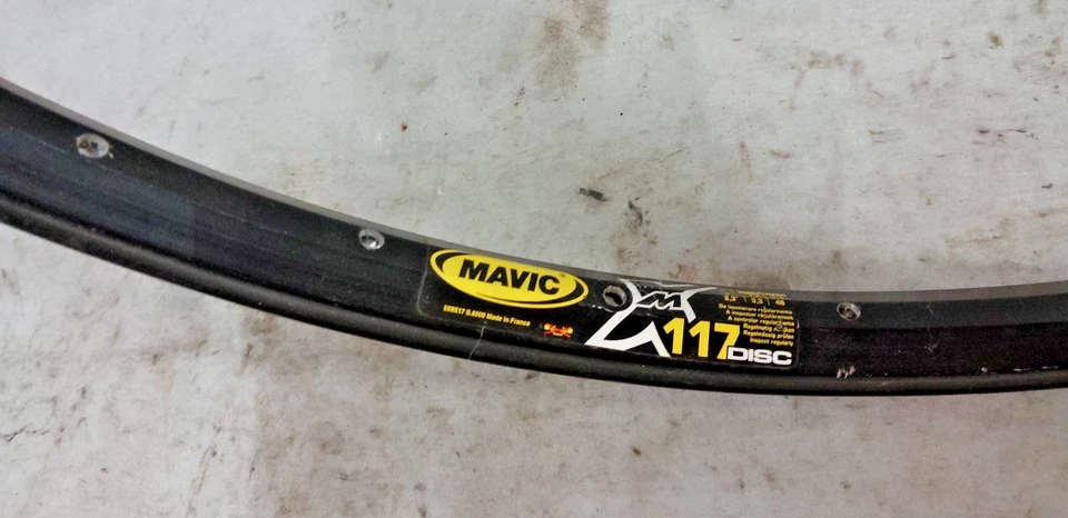 Juego de llantas de bicicleta MTB Mavic XM117 26" 32/36S cubierta de freno de disco 559ISO de doble pared ~ Foto 4 de 4