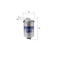Kraftstofffilter UFI 24.022.00 Filtereinsatz FüR VW Polo 5 6R1 6C1 TDI Skoda 2 4