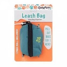 Zippy Paws Adventure Leash Poo Bag Dispenser - Forest Green Bag Holder