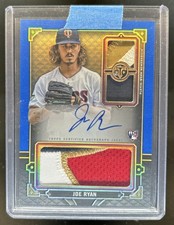 2022 Triple Threads Joe Ryan Rookie & Future Phenoms Auto Patch Sapphire #/10