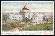 1906 UDB Washington D.C. Library of Congress Historic Vintage Postcard A2618