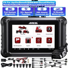 UTV ATV Motorcycle OBD2 Scanner All System OBDI Diagnostic Scan Tool E-CU Coding