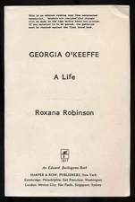 Roxana ROBINSON / Georgia O'Keeffe A Life Uncorrected Proof 1st 1989