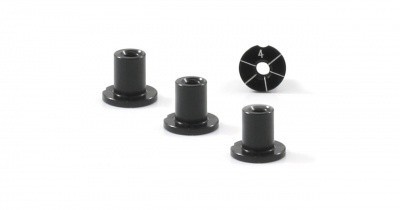 SCALEAUTO - Eccentric Suspension mounts 4mm. Aluminum