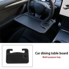 Foldable Car Steering Wheel Tray Table Drink Holder Laptop Food Desk Stand