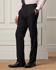 Ralph Lauren Purple Label Gregory Hand Tailored Striped Trouser- Size 36