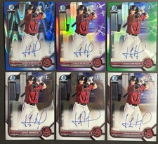 2022 Bowman Chrome 1st Auto Jorge Barrosa Green /99 Blue /150 Purple /250 Lot 6