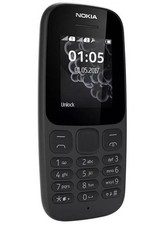 Nokia 105 Dual Sim - Brand New Full Box  Unlocked Sim Free - Black (UK STOCK)