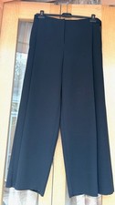 Max Mara Black Tailored Trousers Made in Italy Wide Leg Dress / Work Pants