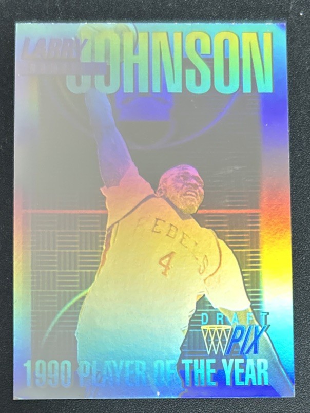 1991 Courtside Draft Picks Holograms Larry Johnson Basketball Rookie Card RC NNO