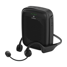 Voice Amplifier with Wireless Earhook Microphone, 15W Portable Mini PA System...