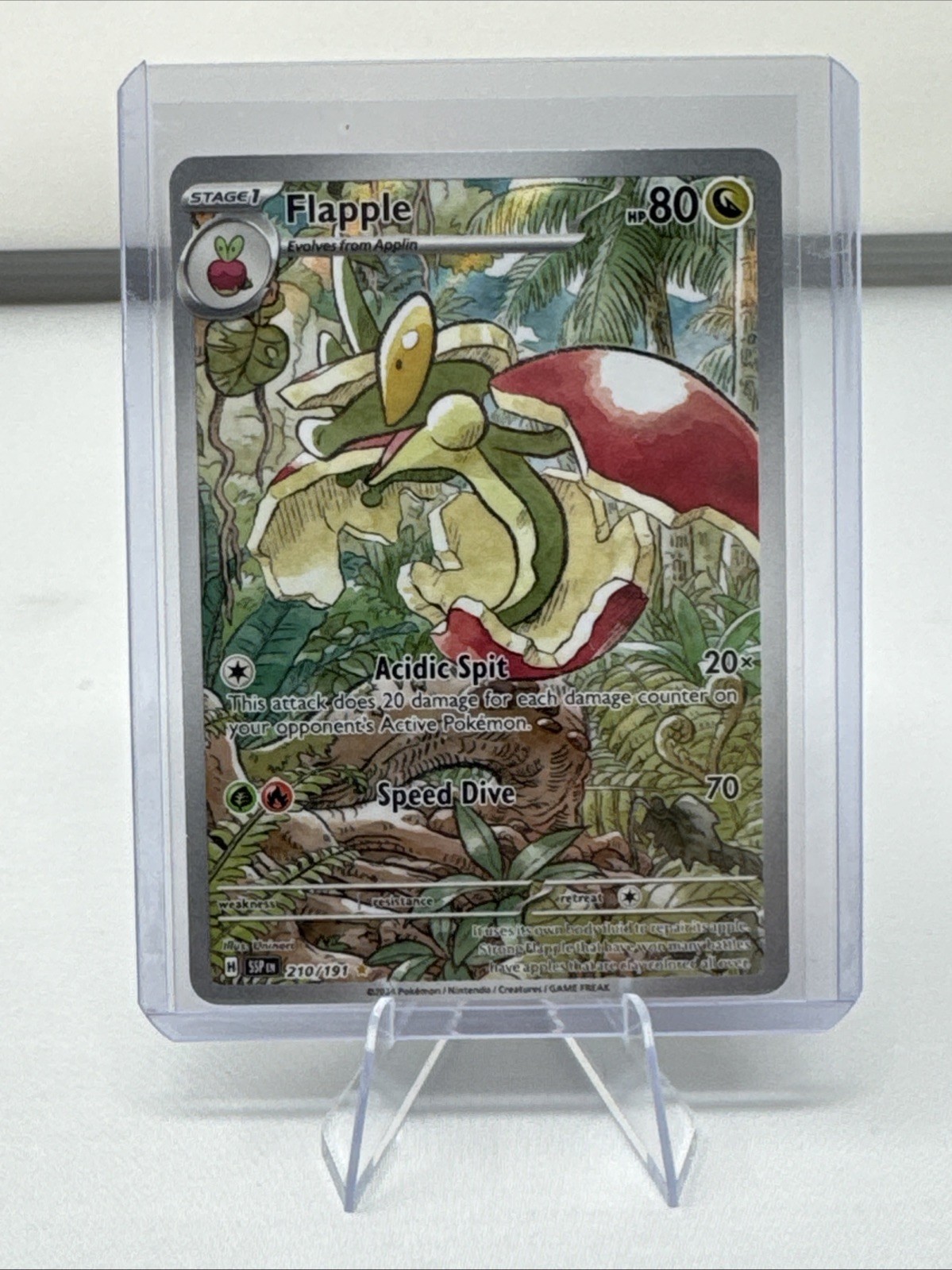 Pokémon TCG Flapple 210/191 Surging Sparks Illustration Rare Card NM