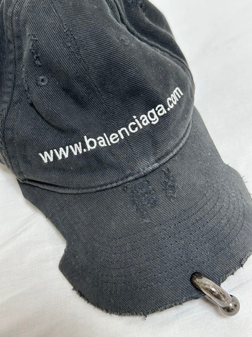 BALENCIAGA Baseball cap with ring black | eBay