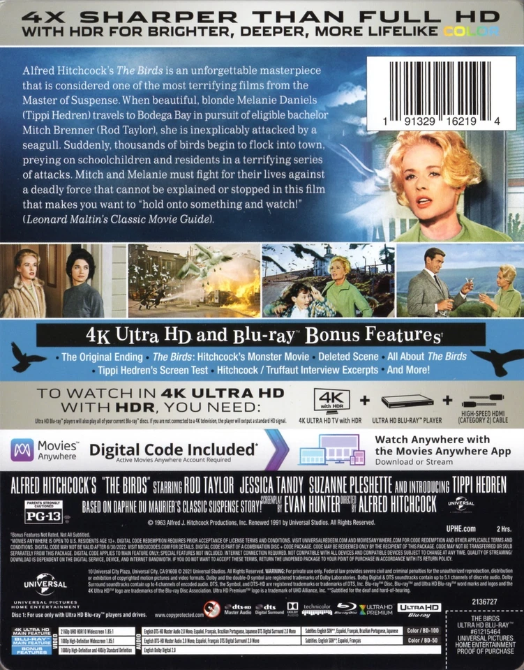 The Birds (4K Ultra HD + Blu-ray Steelbook) - image 2 of 4