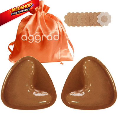 AGGRAD Double-Sided Sticky Push Up Bra Inserts M (Fit Cup A-B), 05 Caramel 