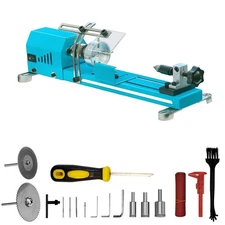 Mini Wood Lathe Machine: Multi-Purpose Milling, Cutting, Grinding, Polishing Kit