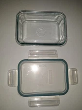 Snapware Pure Pyrex Glass Food Storage Container 6 Cup Rectangular 1.4 L Big NEW