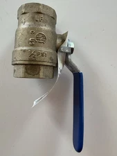 American Valve 1" Brass Ball Valve G100 #369199 Threaded Ends 600 WOG *NEW*