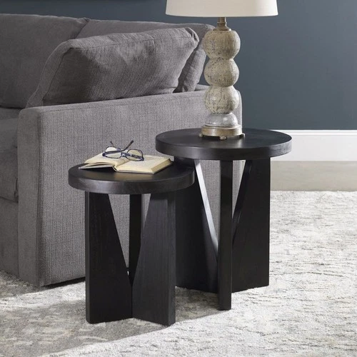 Nadette - 21.5 inch Nesting Tables (Set of 2) Accent Furniture Uttermost 25467 - Picture 3 of 10