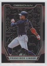 2019 Chronicles Obsidian Electric Etch Red Prizm 19/25 Francisco Lindor #50 1n9