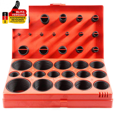 419 Stück. O Ring Sortiment Ø 3-50 Mm Öl Säure Kraftstoff UV Temp. Beständig Dic