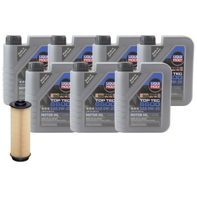 7L Liqui Moly TopTec 6600 0W20 Hengst Engine Oil Change Kit for F22 M240i G05 X5