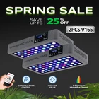 VIPARSPECTRA Timer Control 2pcs 165W LED Aquarium Light For Coral Reef Fish Tank