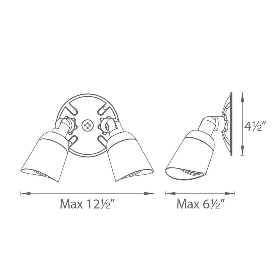 Iluminación WAC Usada WP-LED430-30-AGH Resistencia 30W 2 LED Doble Punto Foto 2 de 4